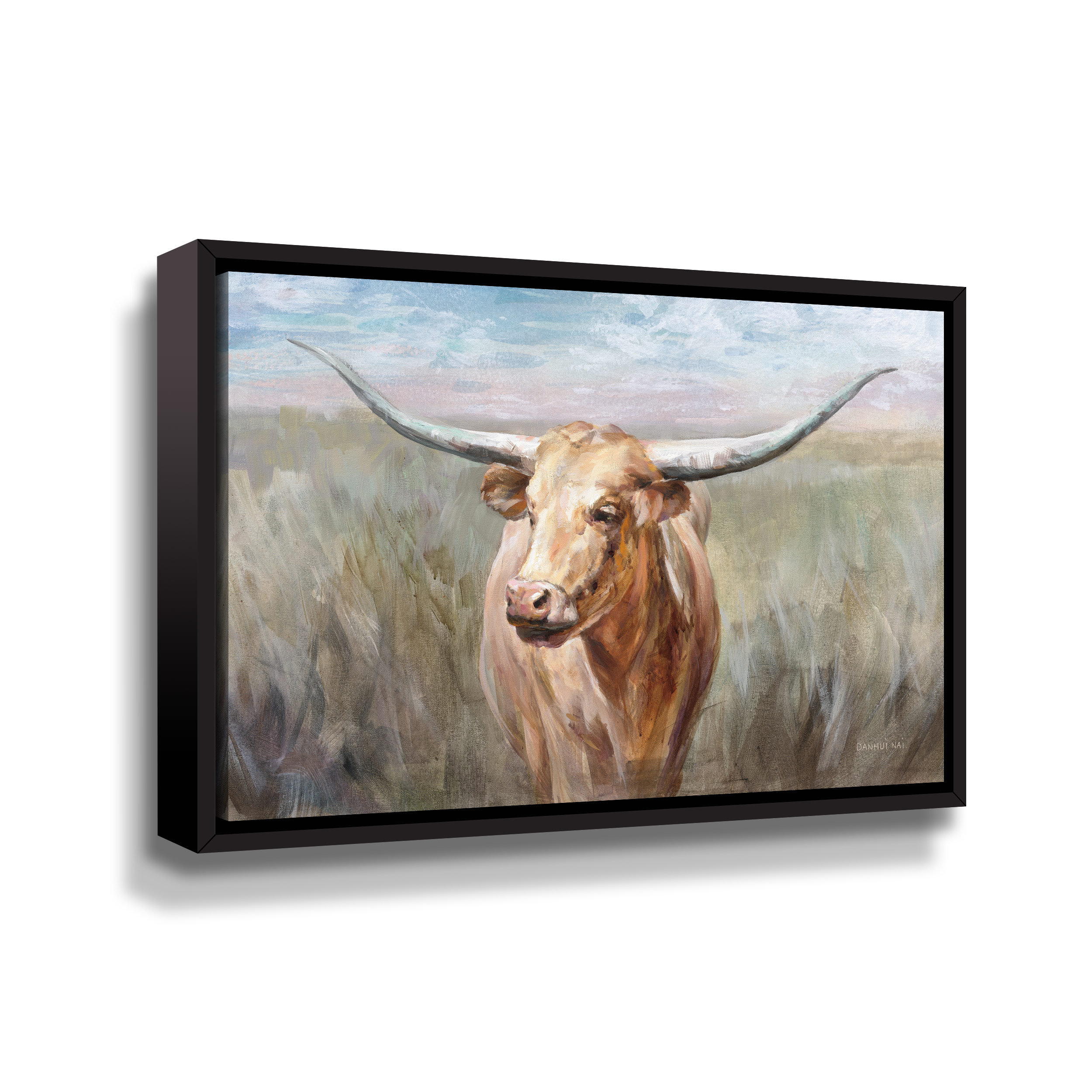 Union Rustic Big Sky Longhorn Sunset Big Sky Longhorn Sunset - Print on ...