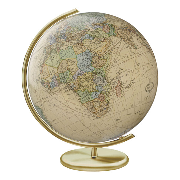 thumbnail interactive-video image 1 of GALPADA Illuminated World Globe - Vintage Desktop Decor With LED Light 1 of 11