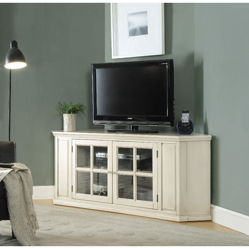 Charlton Home Runge Corner Tv Stand For Tvs Up To 70 Inches Wayfair