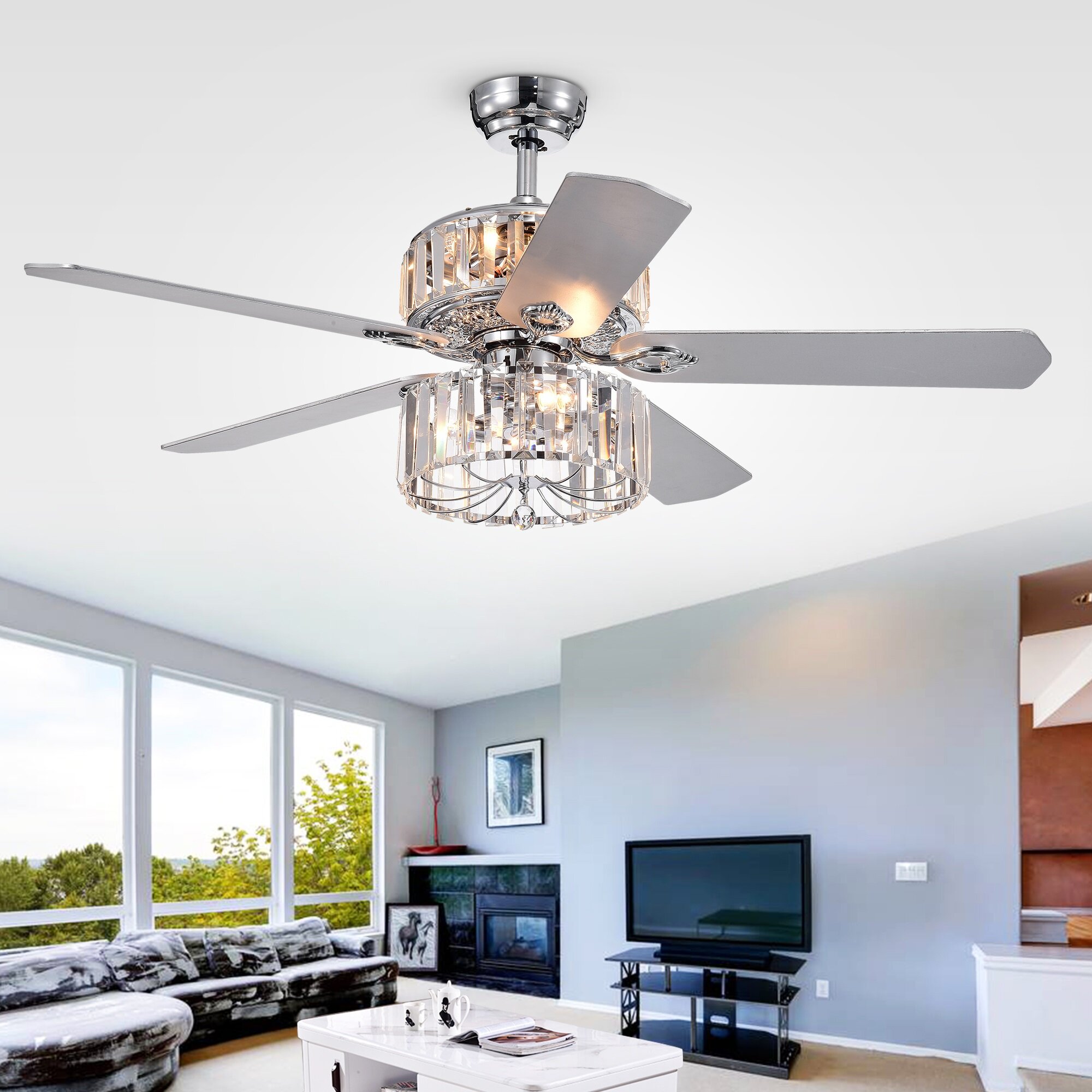 52 Giono 5 Blade Ceiling Fan With Remote Light Kit Included