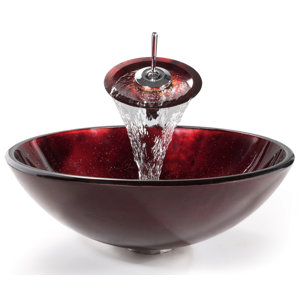 Irruption Circular Vessel Bathroom Sink