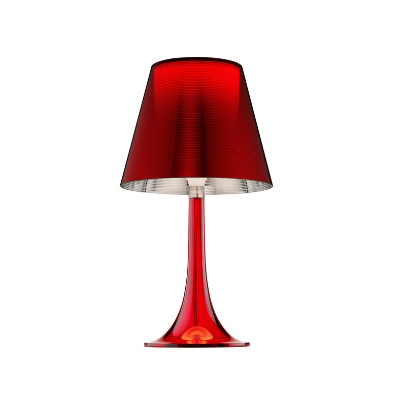 red table lamp