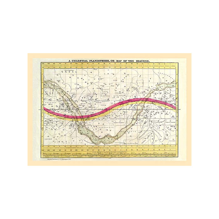 Buyenlarge A Celestial Planisphere Or Map Of The Heavens By W G Evans Graphic Art Wayfair