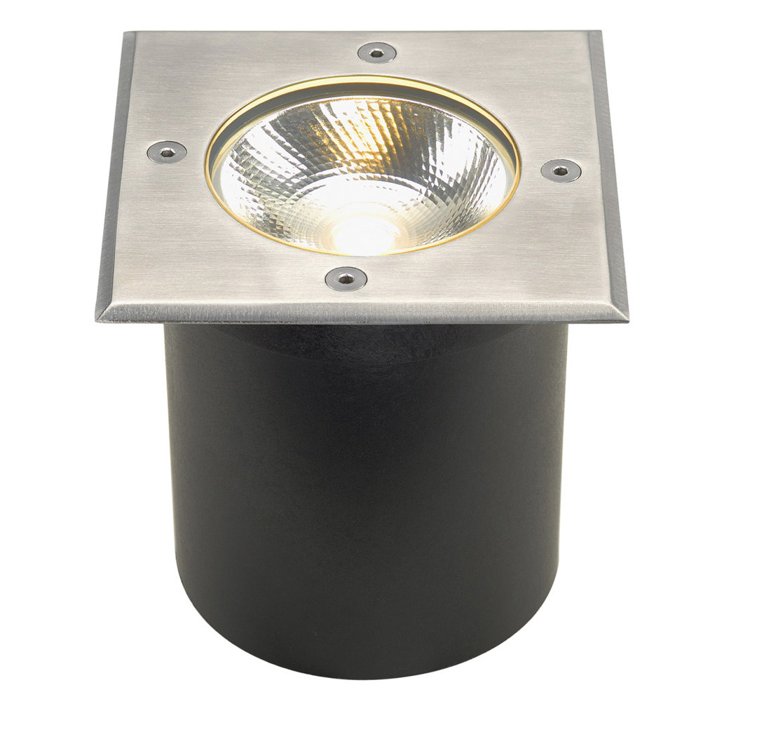 SLV Leuchten & Lampen SLV No. 227604 ROCCI Bodeneinbauleuchte eckig Edelstahl 316 LED 3000K
