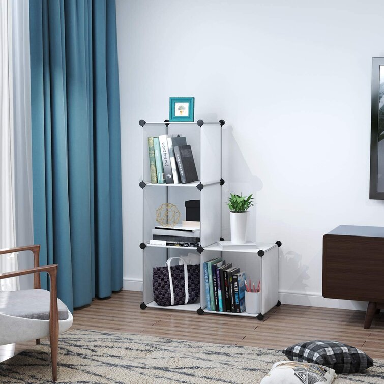 10Cube DIY Modular Connector Storage Shelving Shelf Rack Closet Cabinet Bookcase 