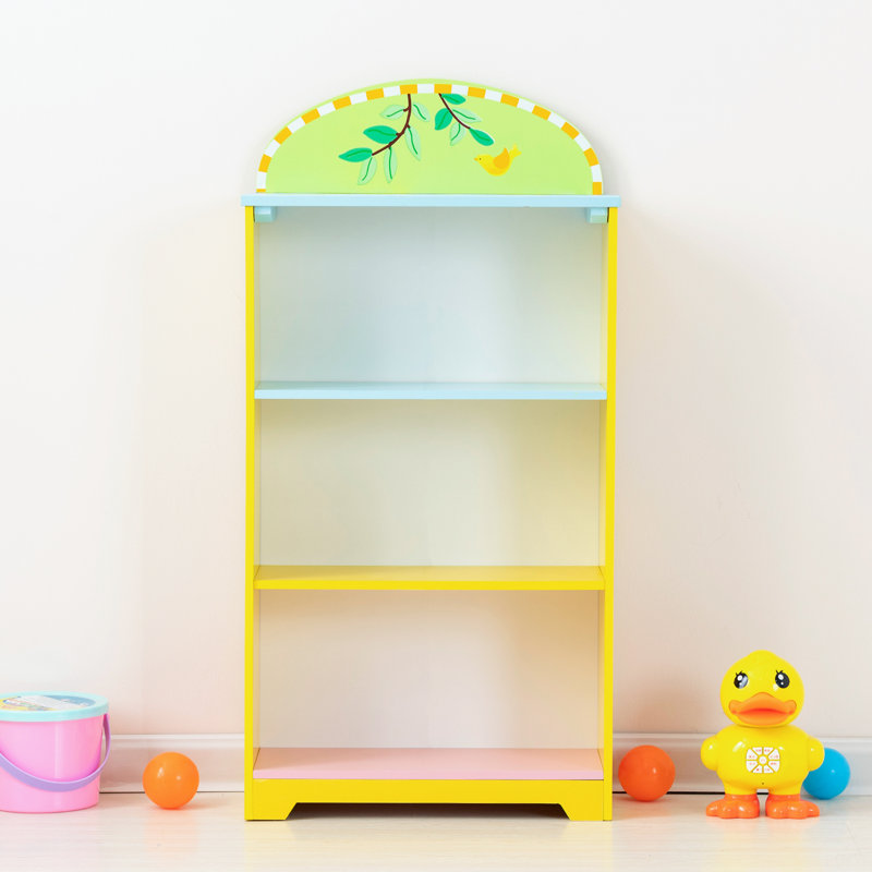 Zoomie Kids Laureano 4 Tier Wooden Toy Storage Hand Painted Non