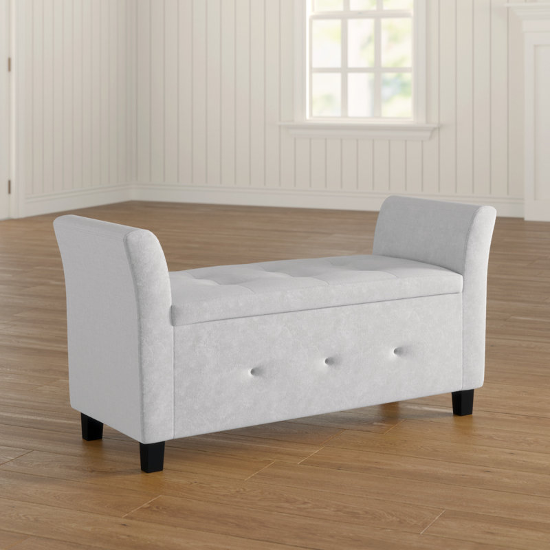 Andover Mills Clarissa Upholstered Storage Bedroom Bench Reviews Clarissa Upholstered Storage Bedroom Bench