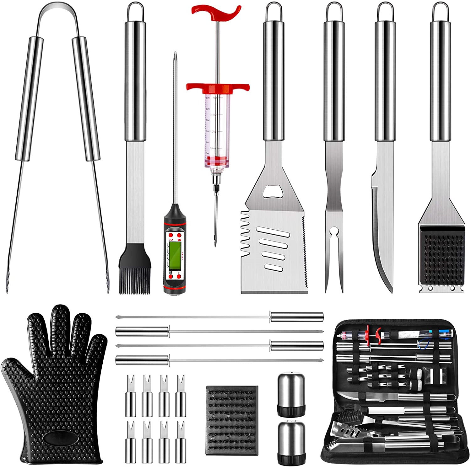 Corona BBQ Grill Tools Set as Heavy Duty Grilling Accessories Barbecue Sets 