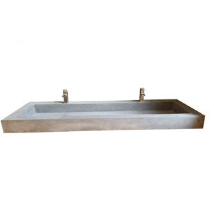 Farmhouse Bathroom Sink Wayfair Farmhouse Rectangular Trough Bathroom Sink