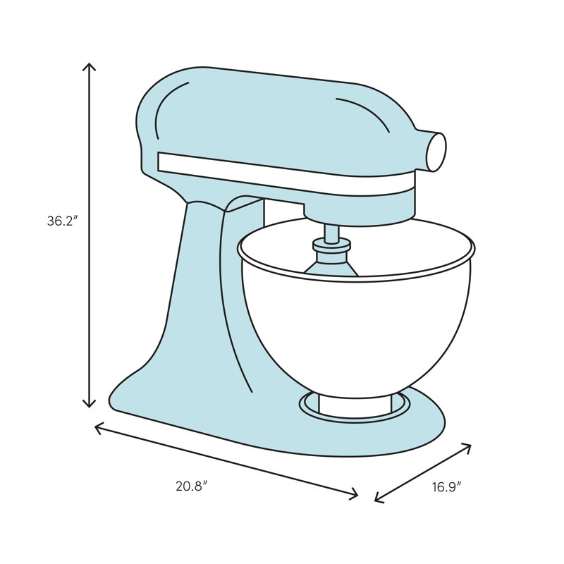 Axis 3 Speed 20 Qt Stand Mixer Includes Dough Hook Wayfair