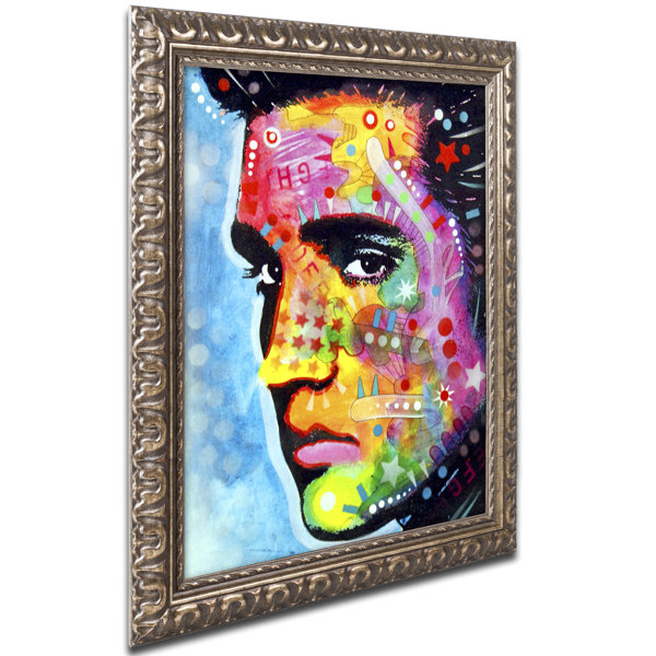 Trademark Art Elvis Presley Ornate Framed Graphic Art On Canvas