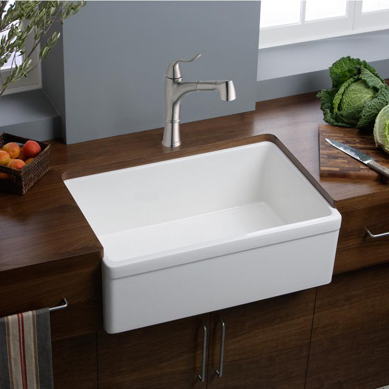Elkay Fireclay 30" x 20" Undermount Kitchen Sink & Reviews Wayfair