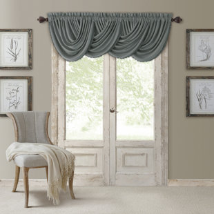 Sapphire Home 2 Tier Room Darkening Tier Panels 18 L Soft Woven