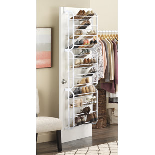 Over The Door Shoe Racks Hanging Organizers You Ll Love Wayfair 36 Pair Overdoor Shoe Organizer