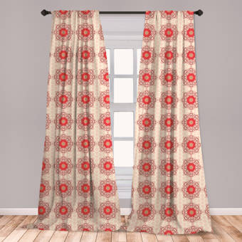 Darby Home Co Haughton Polka Dots Semi Sheer Rod Pocket Single Curtain Panel Wayfair