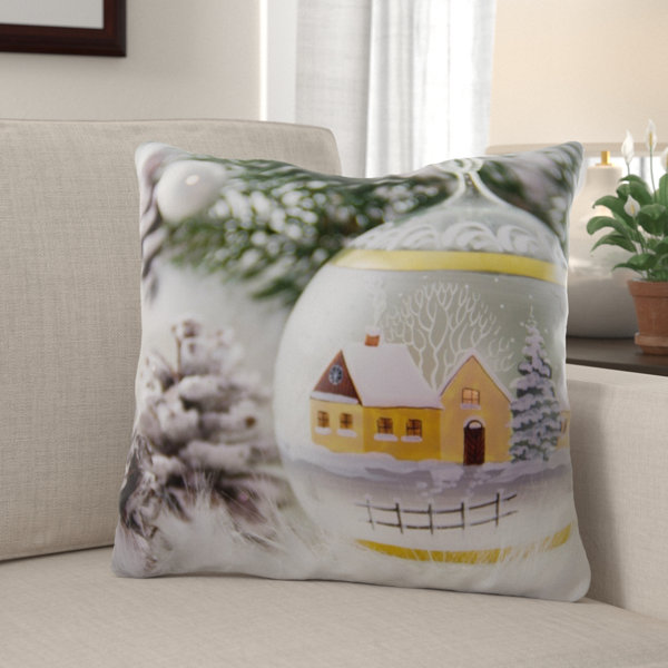 The Holiday Aisle Rawley Christmas Indoor Outdoor Canvas Throw Pillow Wayfair