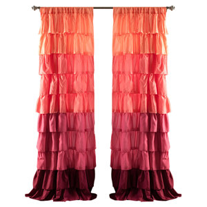 Elliot Solid Semi-Sheer Rod Pocket Single Curtain Panel