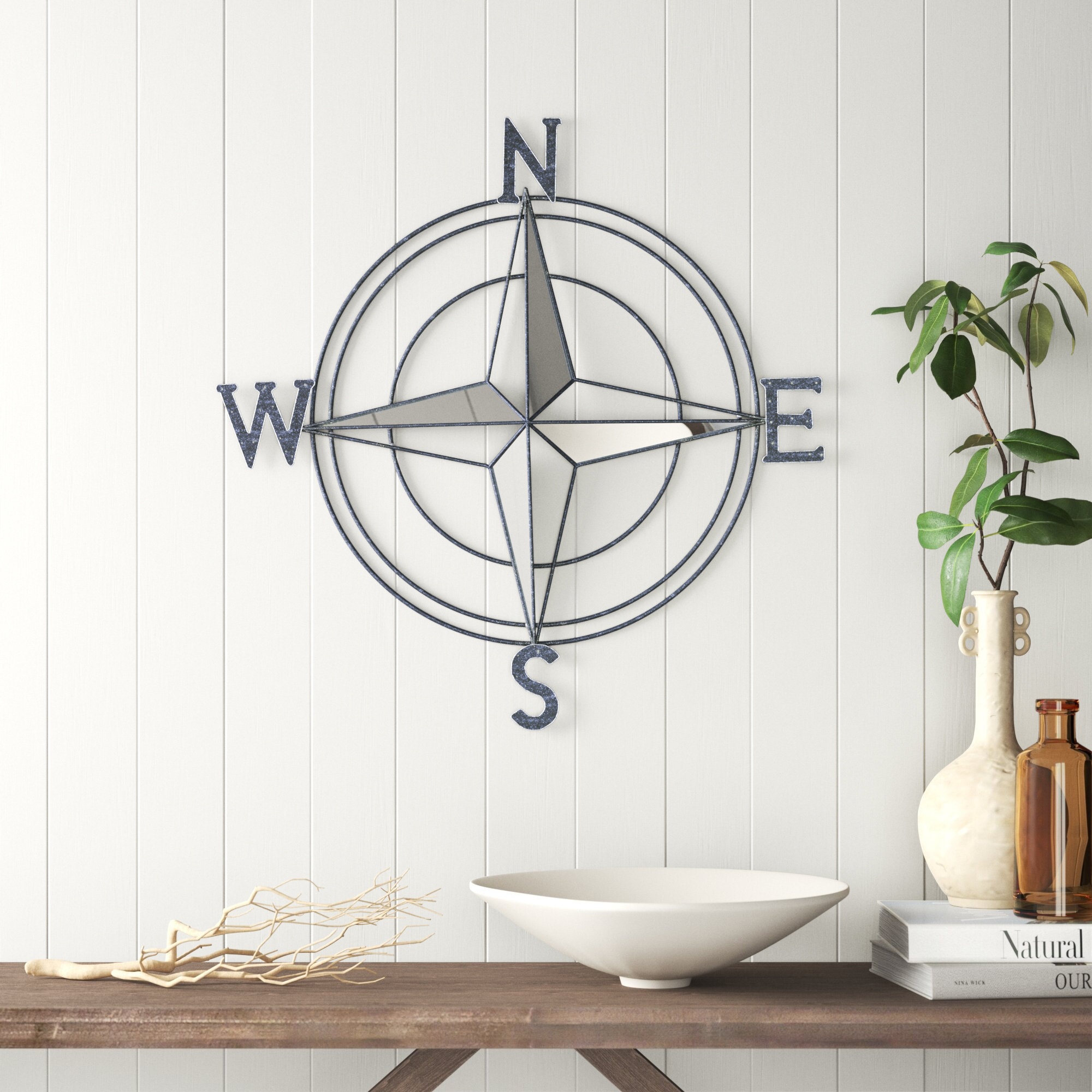 Sand & Stable Metal Compass Wall Décor Wayfair