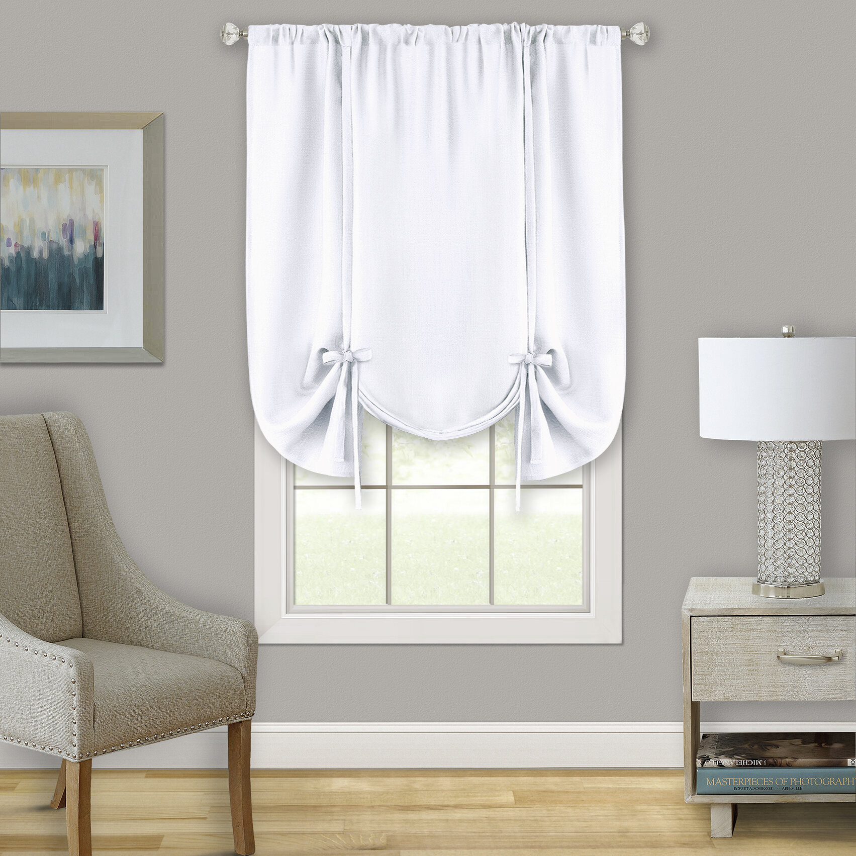 Red Barrel Studio® Scarbrough Polyester Semi-Sheer Curtain Panel ...