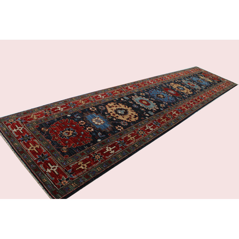 Bokara Rug Co Inc Runner Aryana Oriental Hand Knotted Wool Red Blue Area Rug Wayfair