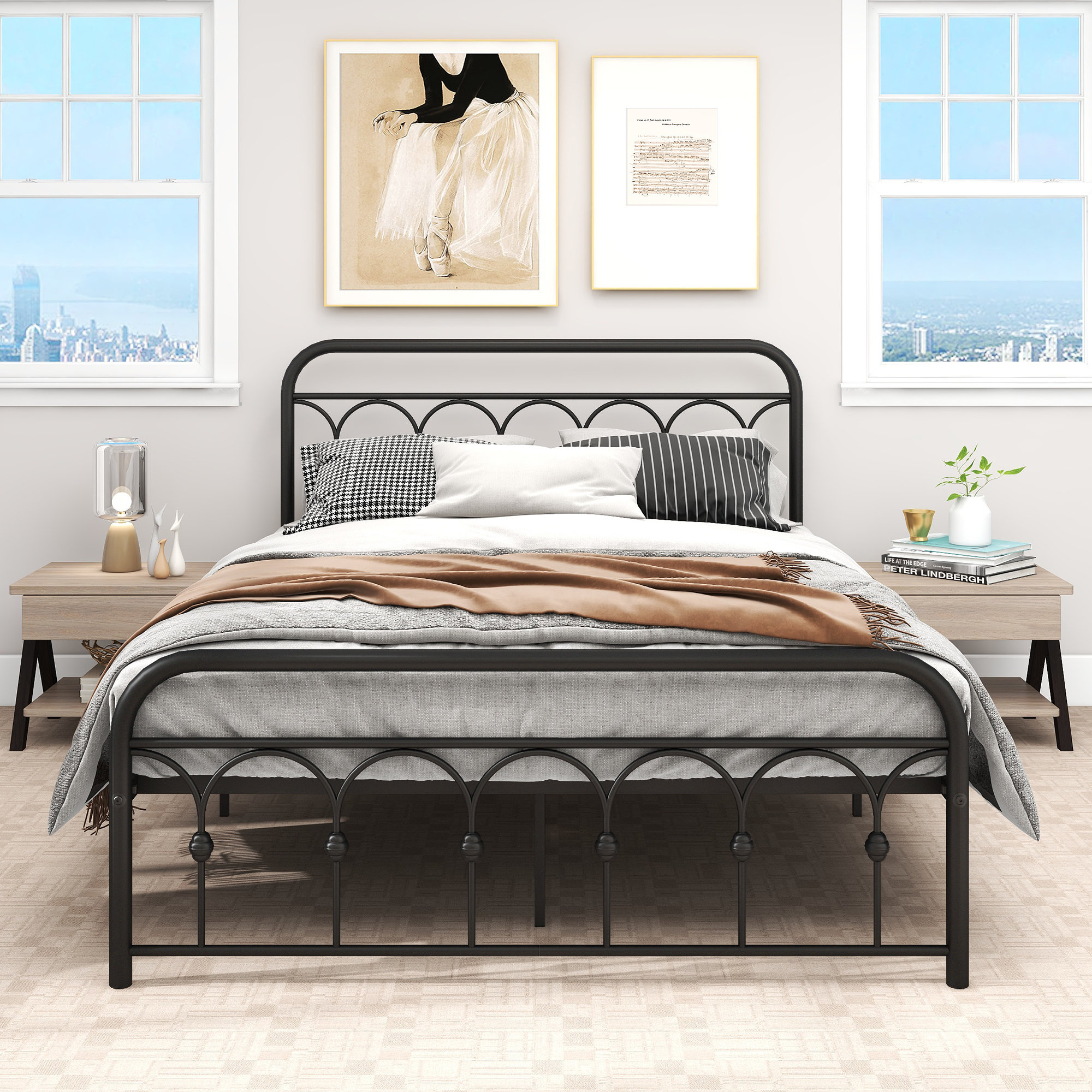 Darby Home Co Karole 43.31'' Steel Bed Frame & Reviews | Wayfair