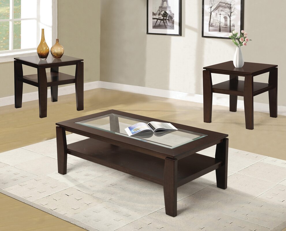 Red Barrel Studio Golder 3 Piece Coffee Table Set Reviews Wayfair for 3 Piece Coffee Table Set