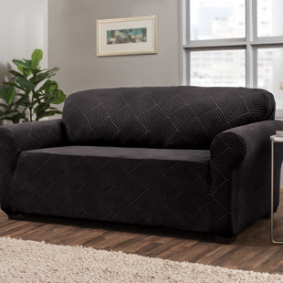 Diamond Box Cushion Sofa Slipcover by Symple Stuff Best Design
