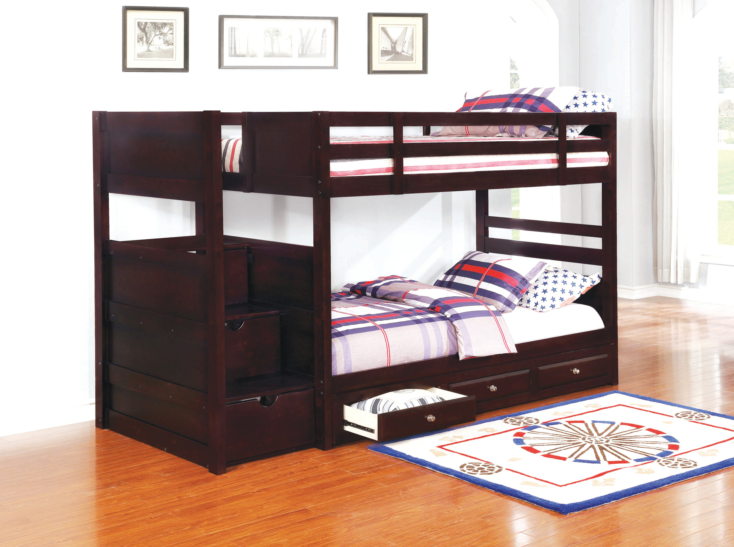 Harriet Bee Elliott 3 Drawer Under Bed Storage Cappuccino Wayfair