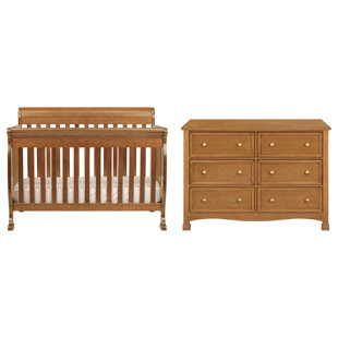 baby cot and dresser