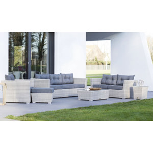 6-tlg. Polyrattan-Lounge-Set mit Kissen von Esse..