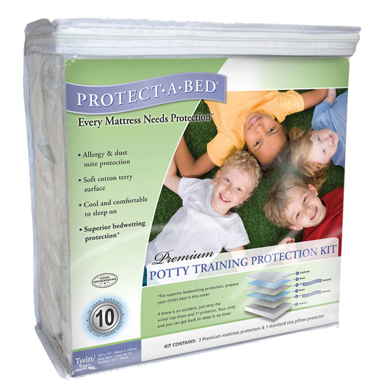 Protect A Bed Premium Potty Training Hypoallergenic Waterproof Mattress Protector Kit Reviews Wayfair