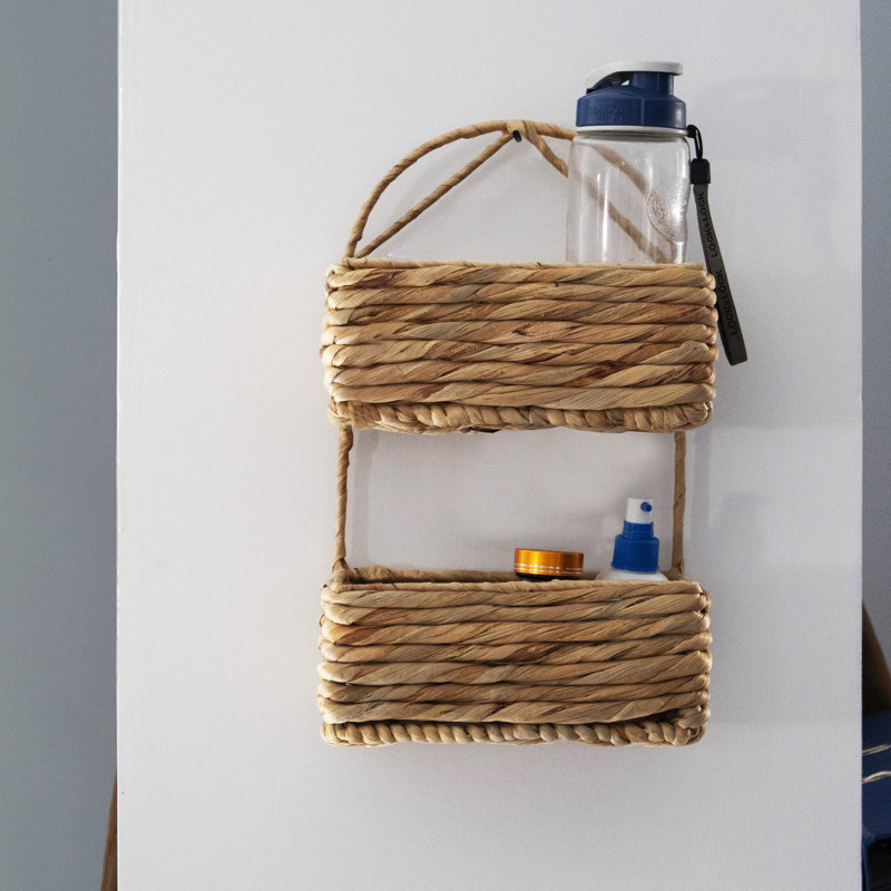 Bayou Breeze Lares Hanging Wall Storage Organizer With Baskets Bayou Breeze Lares Hanging Wall Storage