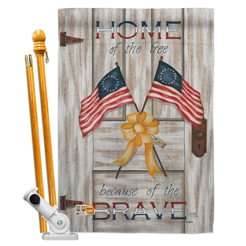 Breeze Decor Impressions 2 Sided Polyester 40 X 28 In Flag Set Wayfair