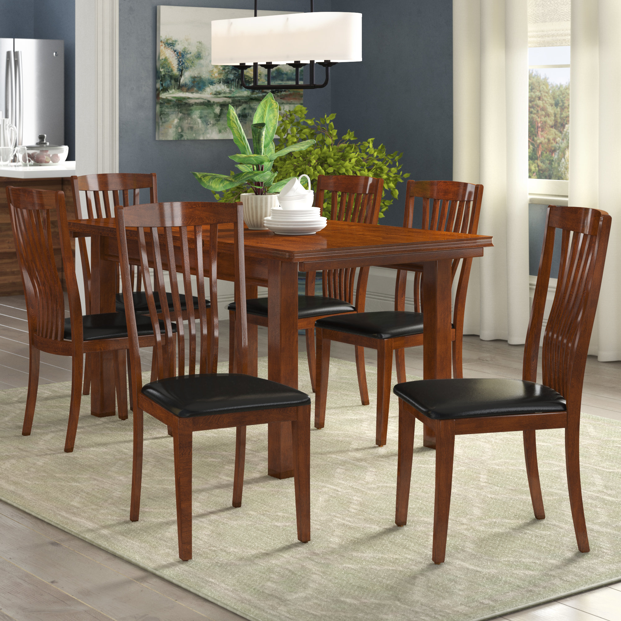 Remsen Extendable Dining Set With 6 Chairs
