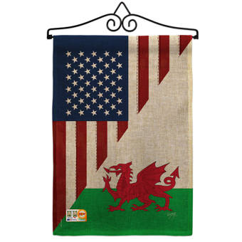 Breeze Decor American Canada Friendship 2 Sided Burlap 19 X 13 In Garden Flag Wayfair