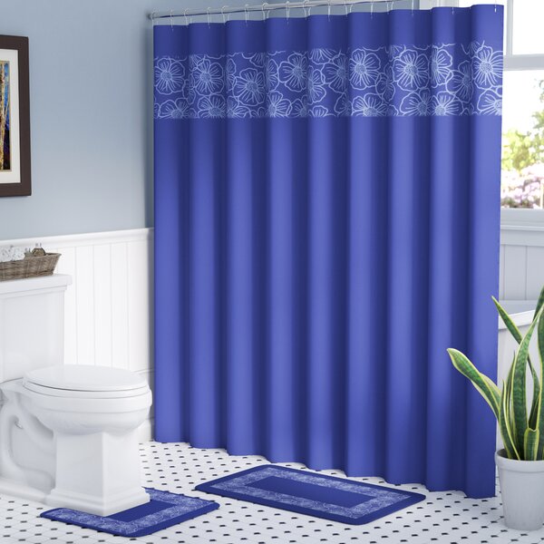 blue shower curtain sets