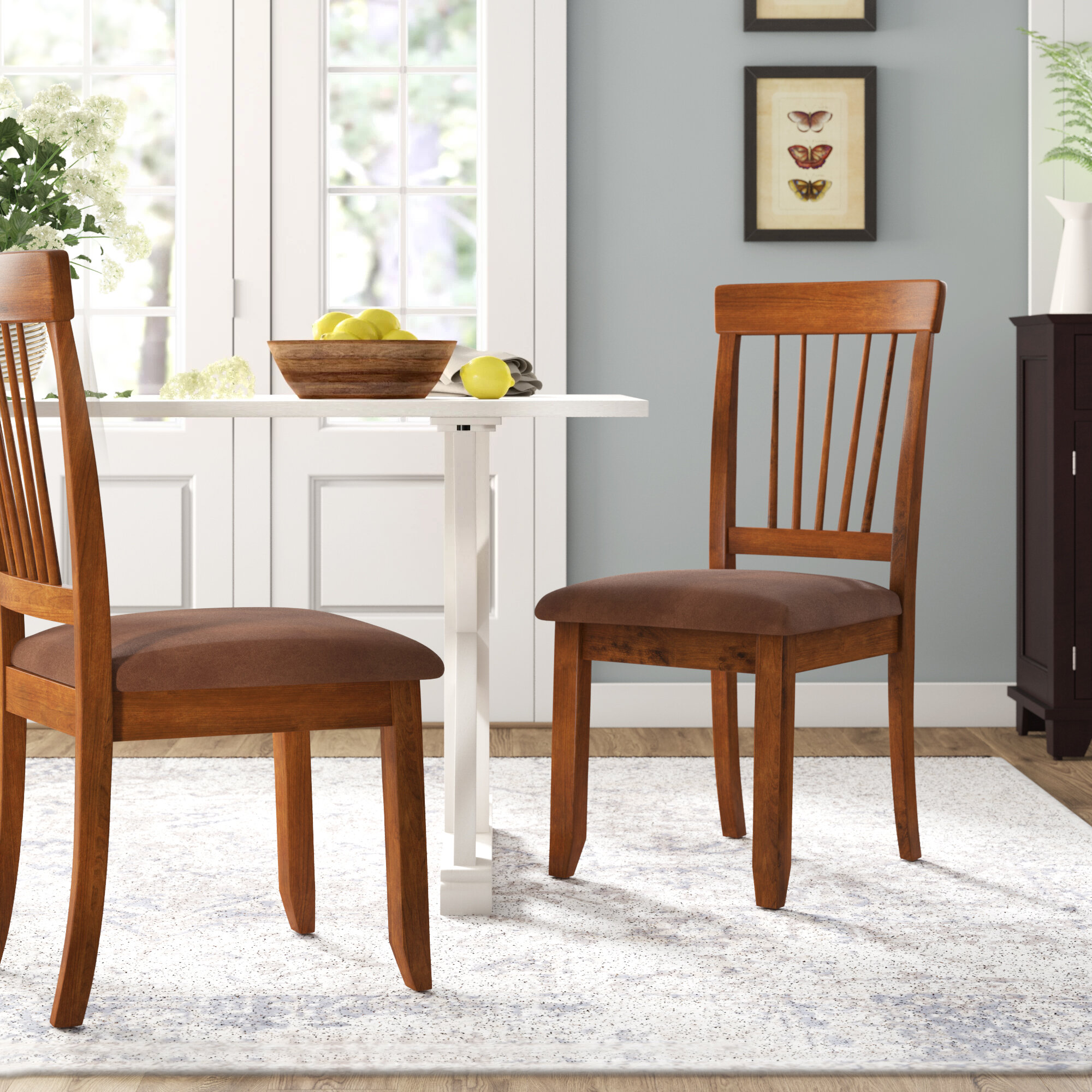 rustic brown dining chairs