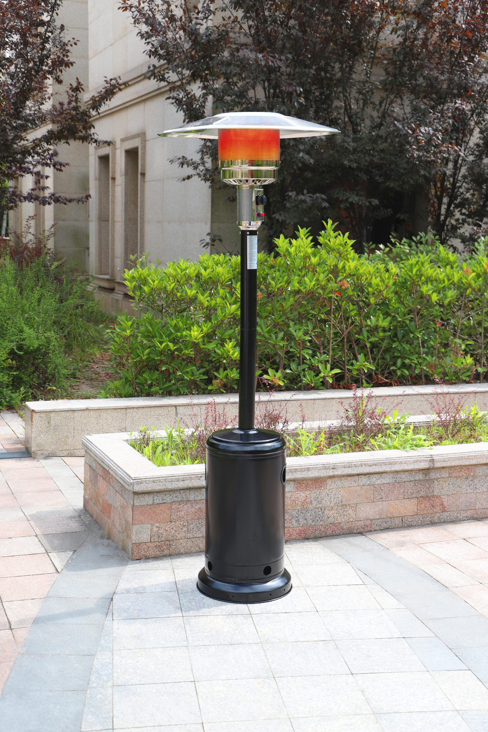 outdoor heaters for patio propane on Jjdesigns Jds 48 000 Btu Propane Patio Heater Reviews Wayfair
