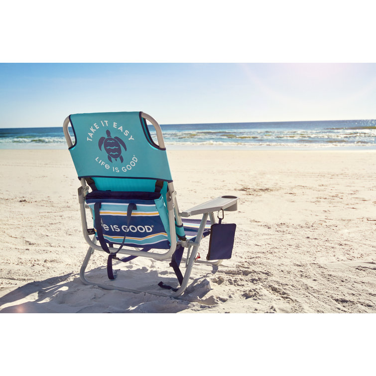 life is good beach chair with cooler