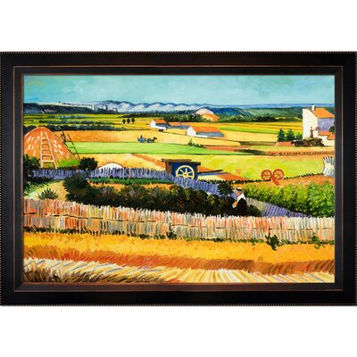 'The Harvest' by Vincent Van Gogh - Picture Frame Painting Print on Canvas Wildon Home® Size: 29