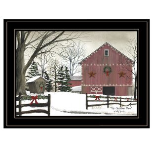 Canvas picture Black and White by Billy Jacobs 8"x10" Cows Winter Barn Snow
