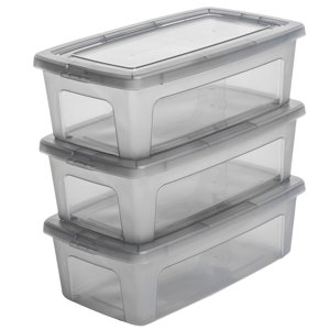 3-tlg. Aufbewahrungsbox Modular aus Kunststoff v..