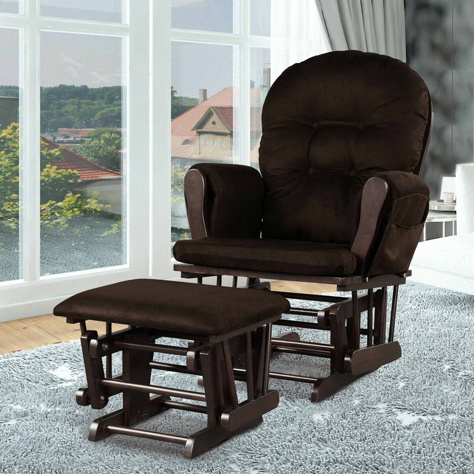 tamra glider with ottoman