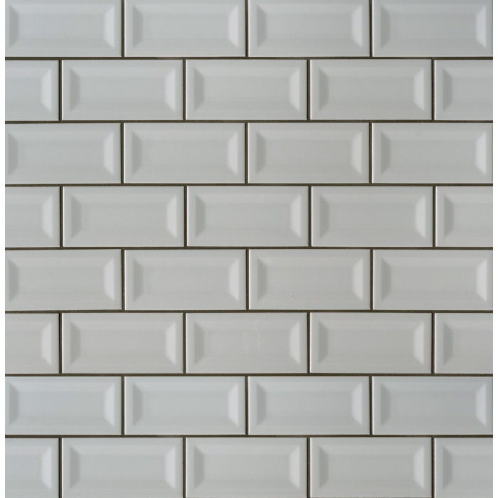 Inverted Beveled 3 X 6 Ceramic Subway Tile Inverted Beveled 3 X 6 Ceramic Subway Tile