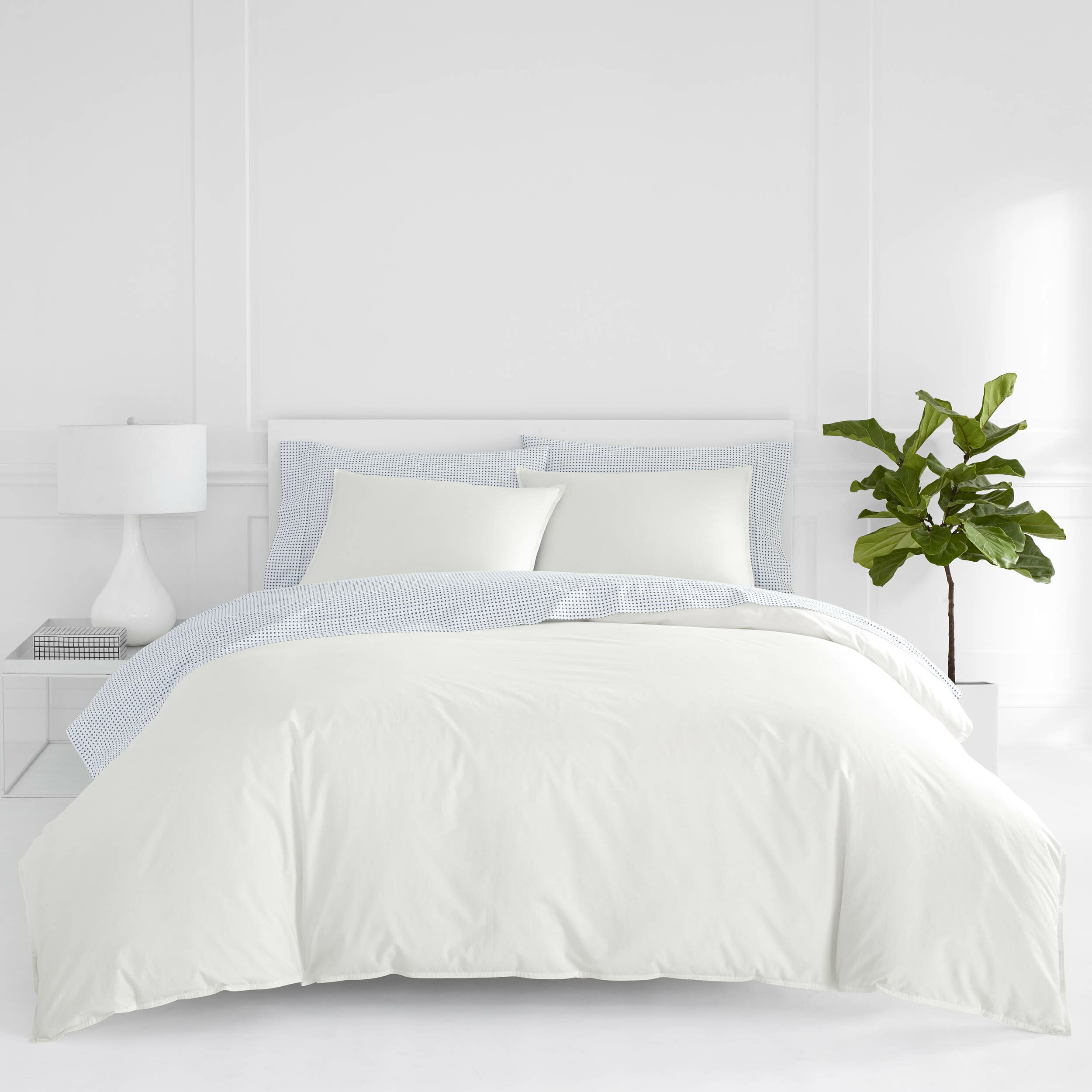 Otto Now House By Jonathan Adler White Duvet Cover Set Allmodern