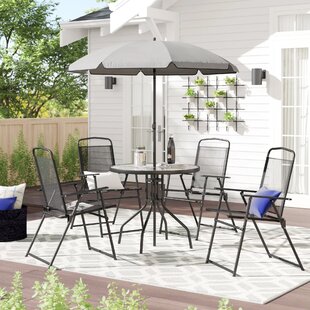 kroll 8 piece dining set with umbrella