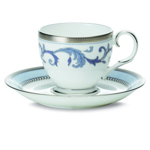 Sonnet Blue 4 oz. After Dinner Cup and Saucer
