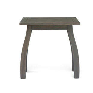 Outdoor Wood Table Wayfair Vanhorn Outdoor Wooden Side Table