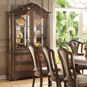 Crispin Lighted China Cabinet by Darby Home Co