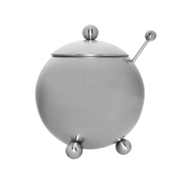 7 oz, 3-Piece Set Stainless Steel Sugar Bowl with Lid and Spoon 